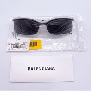NEW BALENCIAGA BB0045SA 001 BLACK UNISEX EYEWEAR BALENCIAGA Balenciaga | Accessories | New Balenciaga Bb045sa 00 Black  main image 2